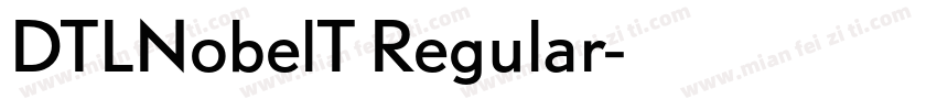 DTLNobelT Regular字体转换